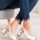 SERGIO LEONE дамски сандали с нисък ток