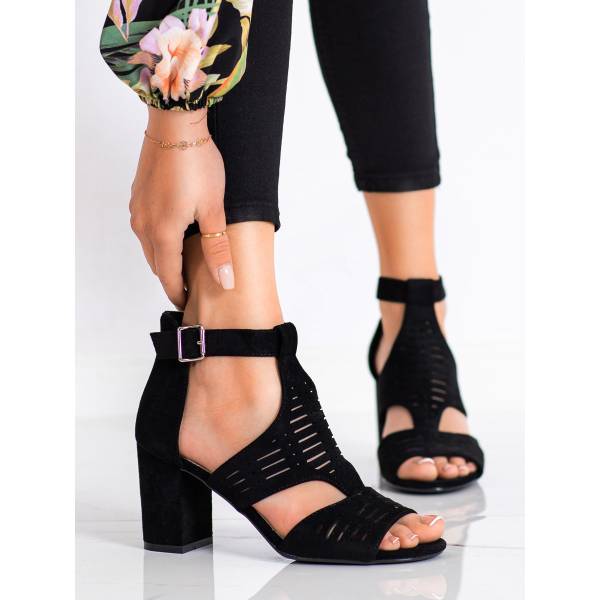 SERGIO LEONE дамски сандали на средно висок ток