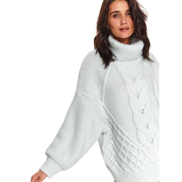 TOP SECRET дамски пуловер с ажурна плетка