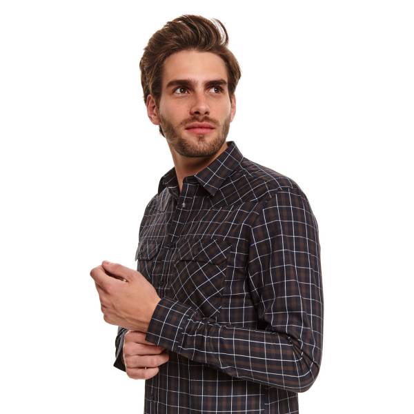 TOP SECRET мъжка вталена риза с дълъг ръкав