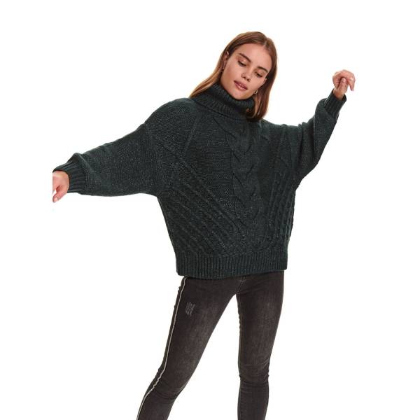 TOP SECRET дамски пуловер с ажурна плетка