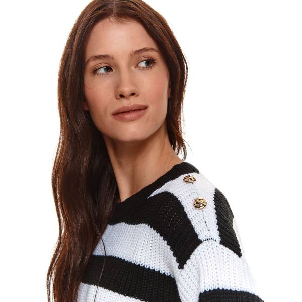 TOP SECRET дамски пуловер с ефектна плетка