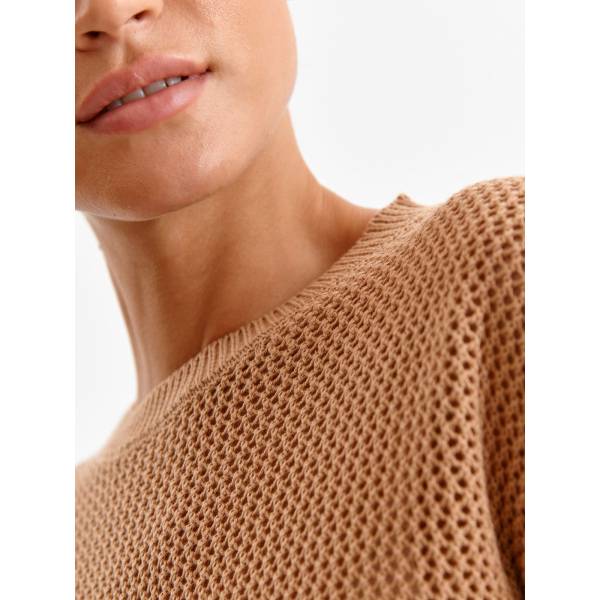 TOP SECRET дамски пуловер с ефектна плетка